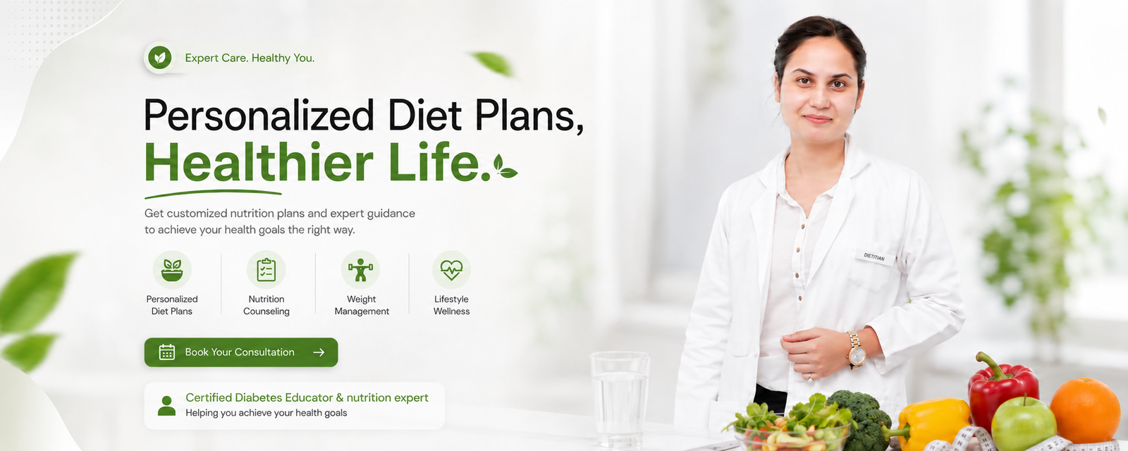 Personalized Diet Plans, Healthier Life — Expert nutrition guidance by Anjali